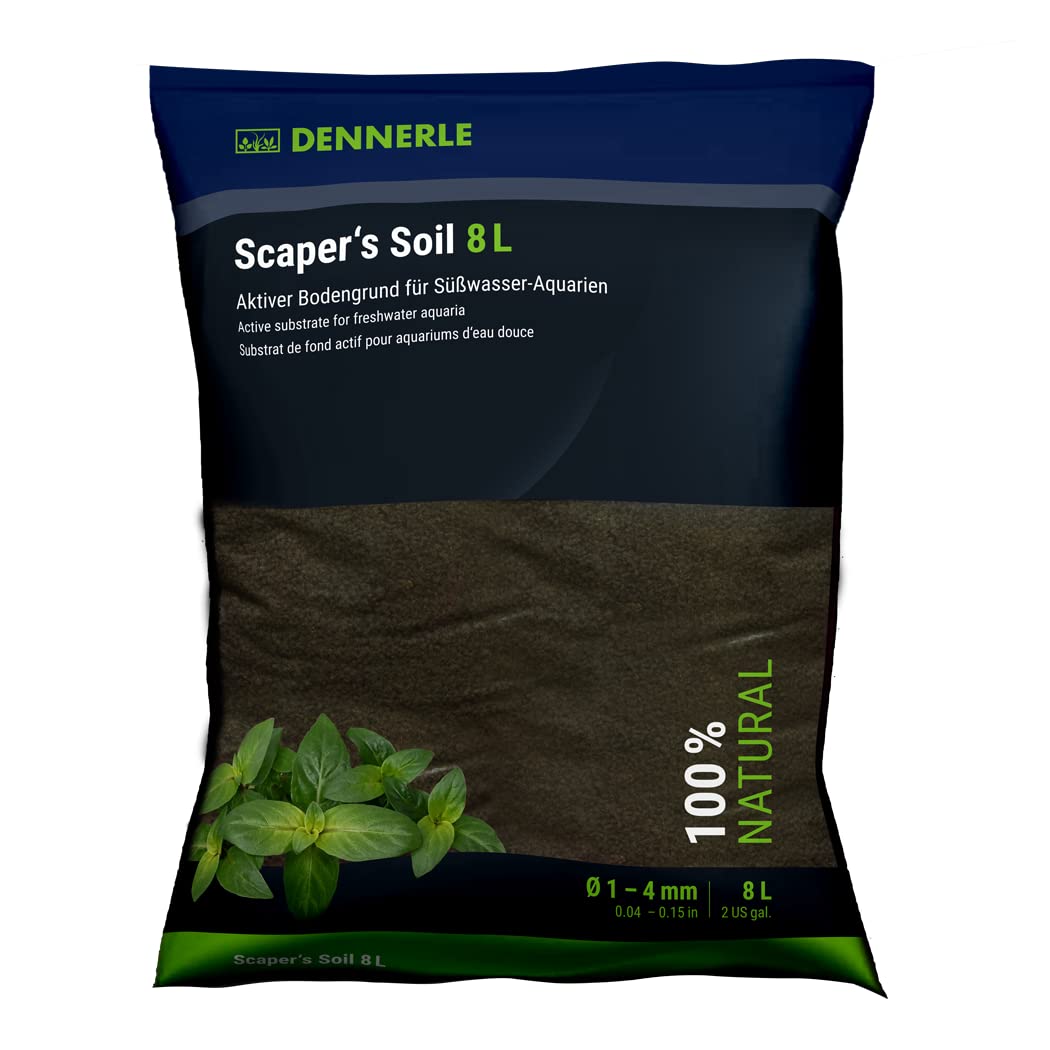 DENNERLE SOIL NERO 1-4mm Lt.8
