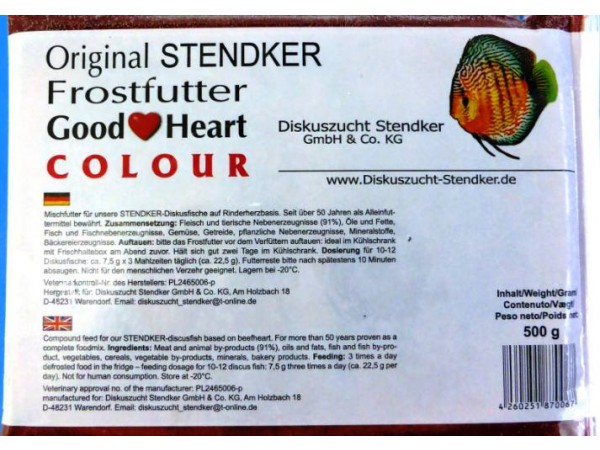 DISKUSZUCHT STENDKER PASTONE CONGELATO COLOUR 500g