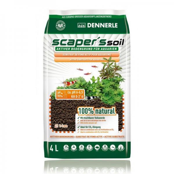 DENNERLE SOIL NERO 1-4mm Lt.4