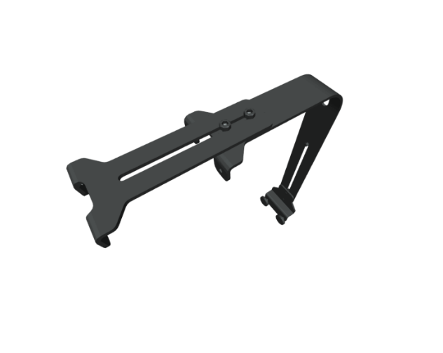 BRACKET TANK EXTENSION TESZLA / MINOX  SILVER