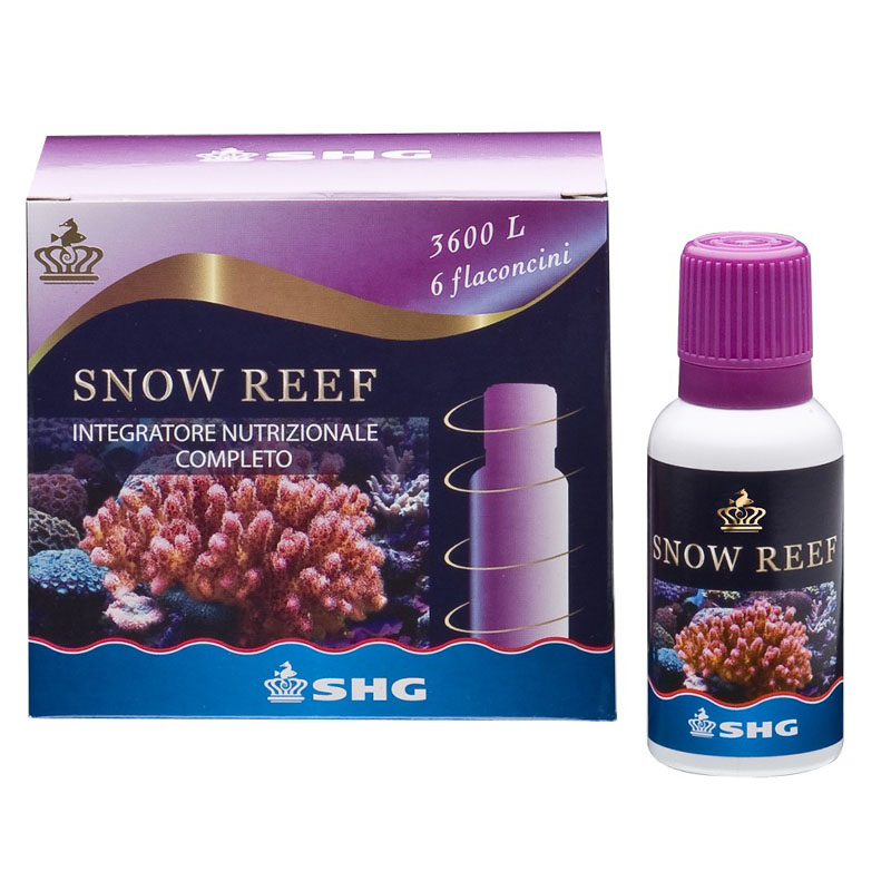 SNOW REEF 6x30ml Integratore Alimentare Completo per Organismi Filtratori, Coralli Zooxanthellati 